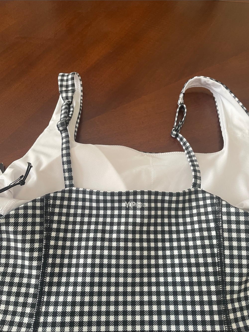 Abercrombie & Fitch YPB Black & White Gingham Active Dress - Picture 3 of 6